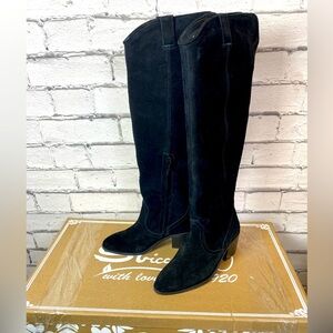 Sbicca x Volatile Women's Izzy Black Tall Suede Boots Size 6.5 Riding Boots NEW